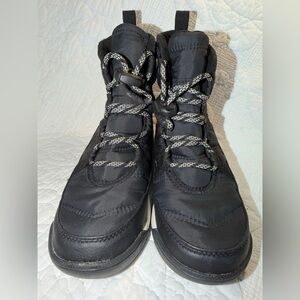Sorel Kids Black and White Winter Boots